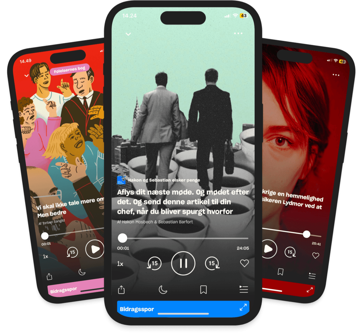 Zetland's user-facing app is a combination of a podcast player and an article-reader.